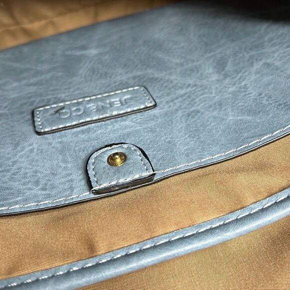 Haley Canvas Tote Jen & Co contrast Straps - Picture 4 of 6